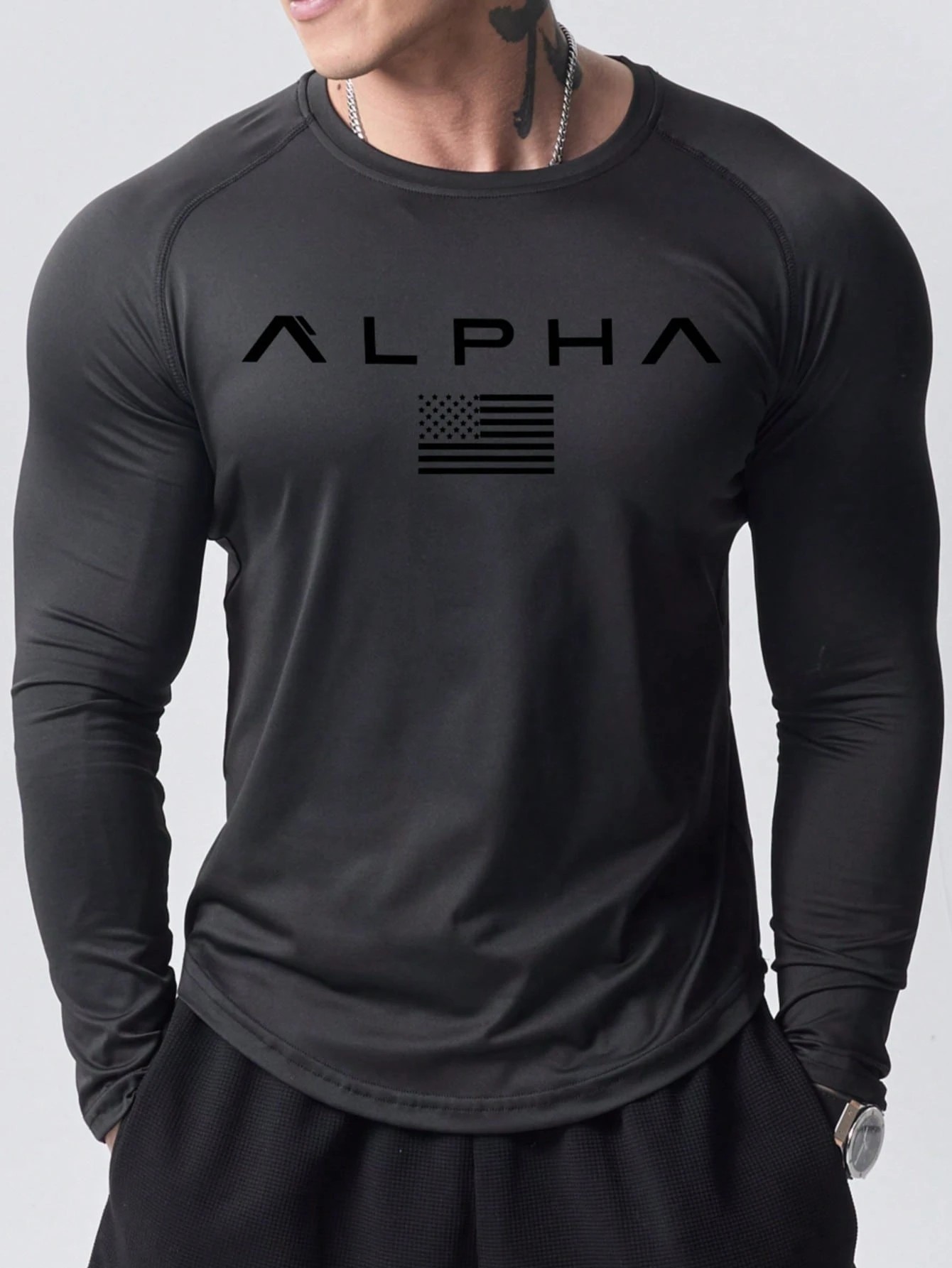 New men's long-sleeved T-shirt - Street Fashion Men 2025 ulasan dan harga