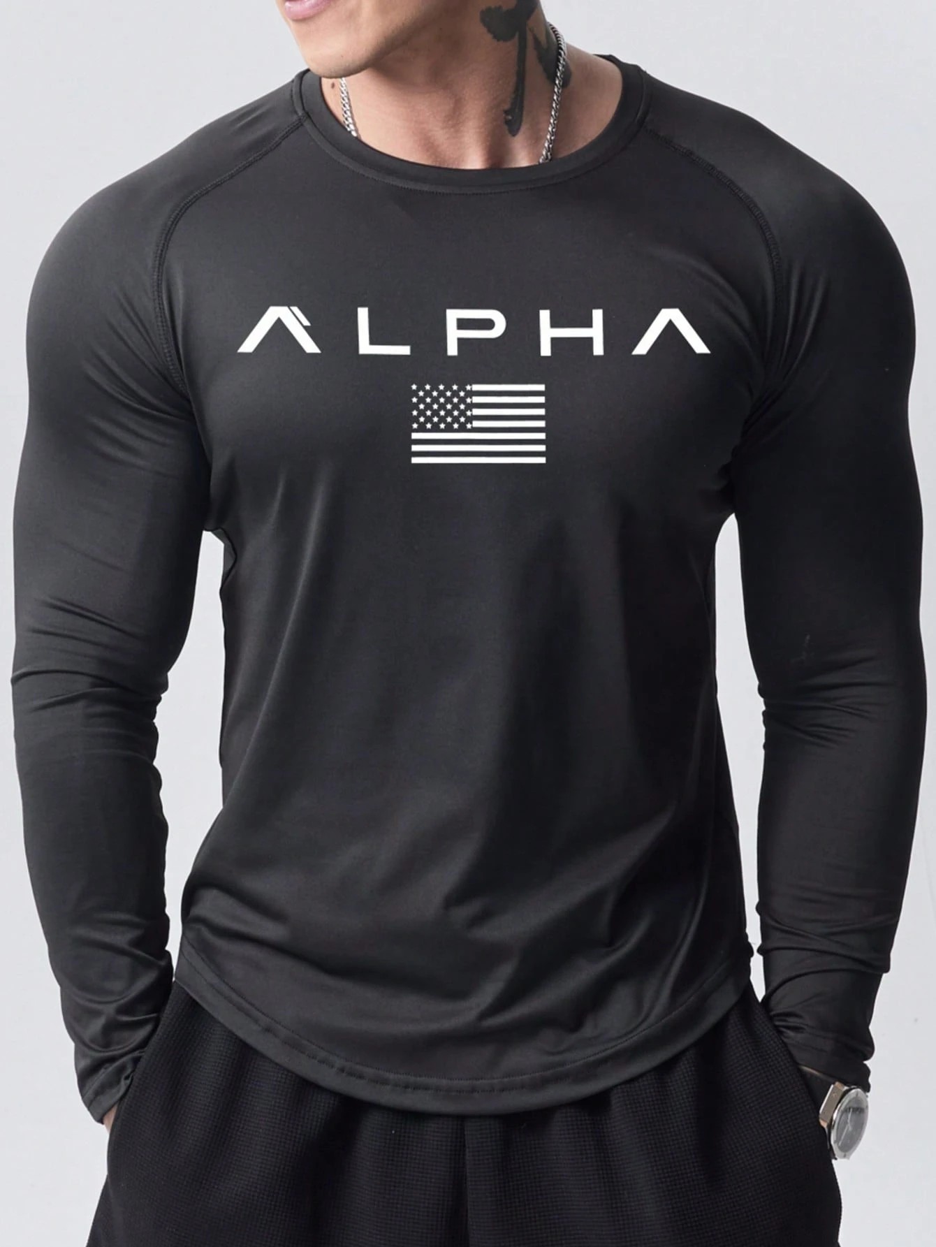 New men's long-sleeved T-shirt - Street Fashion Men 2025 ulasan dan harga