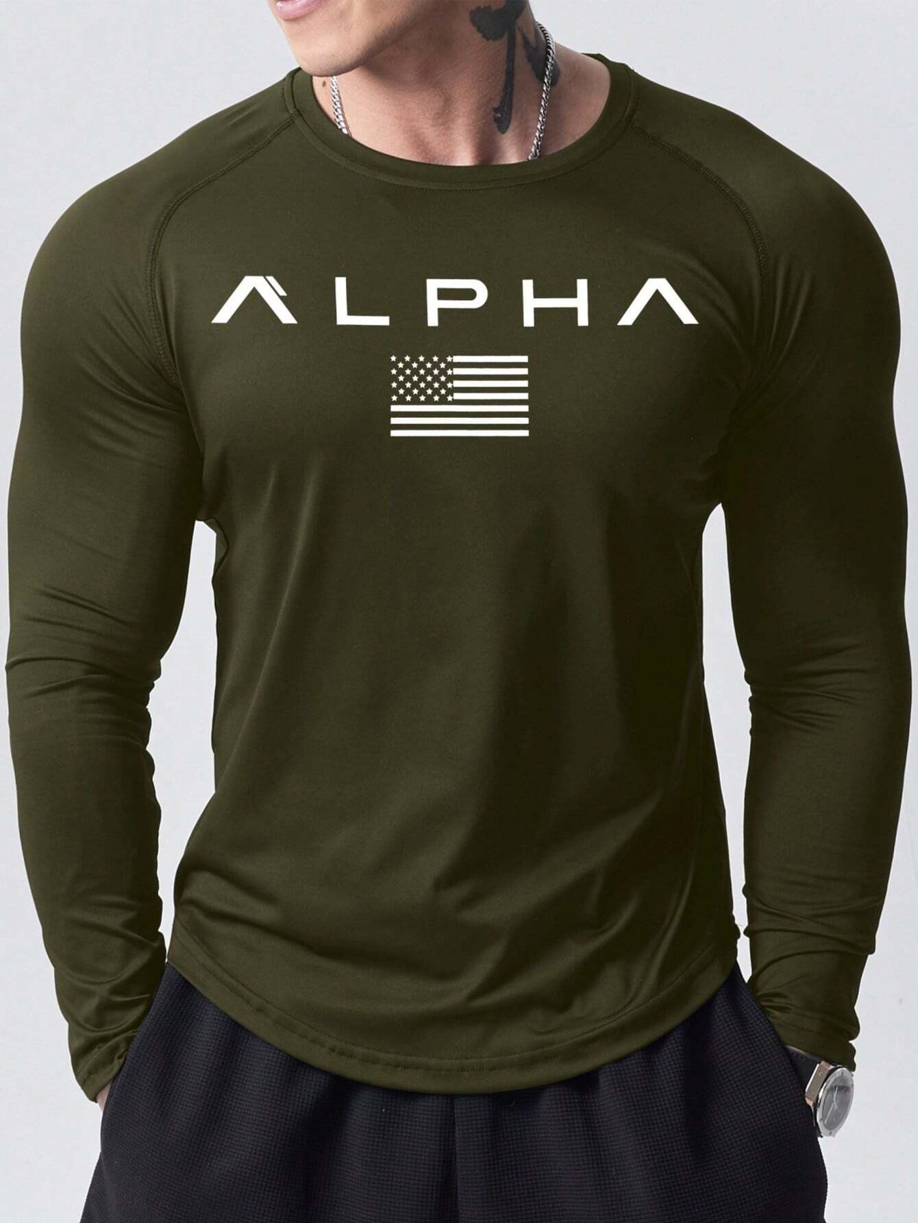 New men's long-sleeved T-shirt - Street Fashion Men 2025 ulasan dan harga