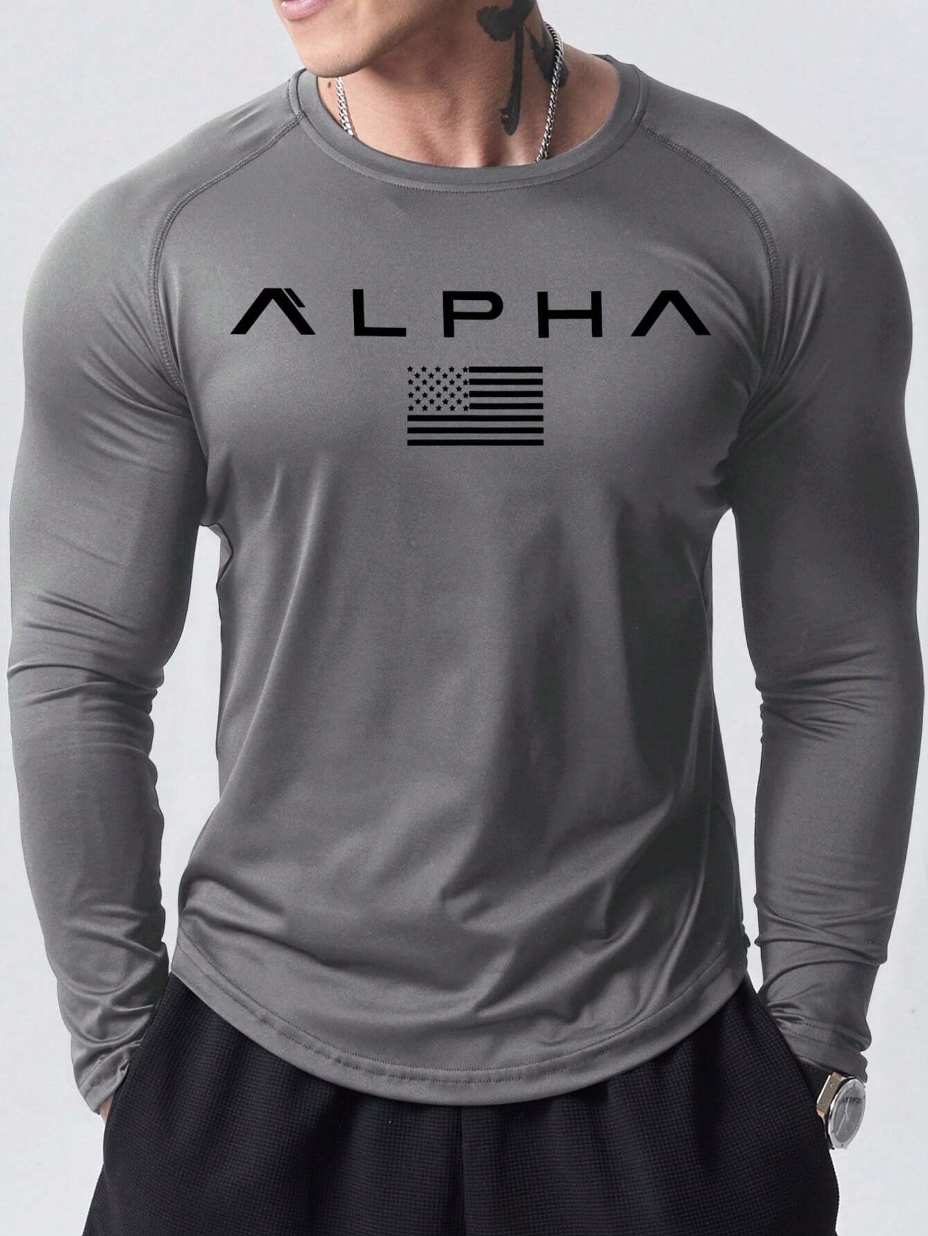 New men's long-sleeved T-shirt - Street Fashion Men 2025 ulasan dan harga