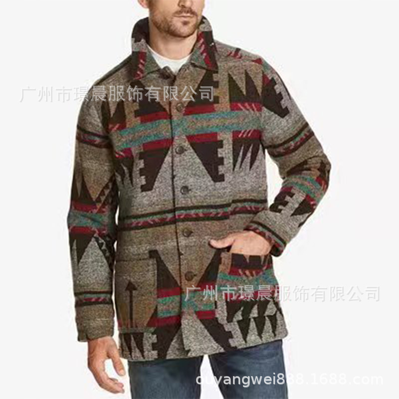 Casual Pocket Printed Long-sle - Street Fashion Men 2025 ulasan dan harga